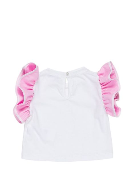 T-shirt con volant U+E' BY MISS GRANT | UE2161LA RO